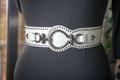 White Belt with silver metal Accent