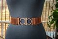 Brown Belt with Gold Metal