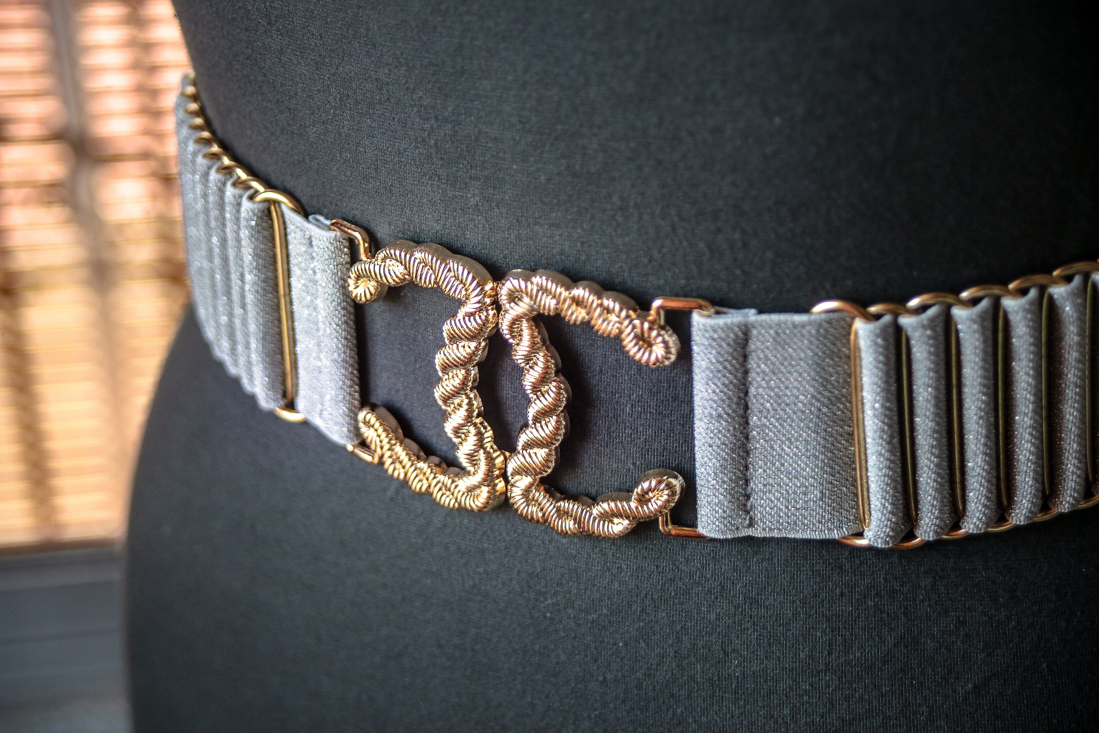 Silver Belt with Gold Metal