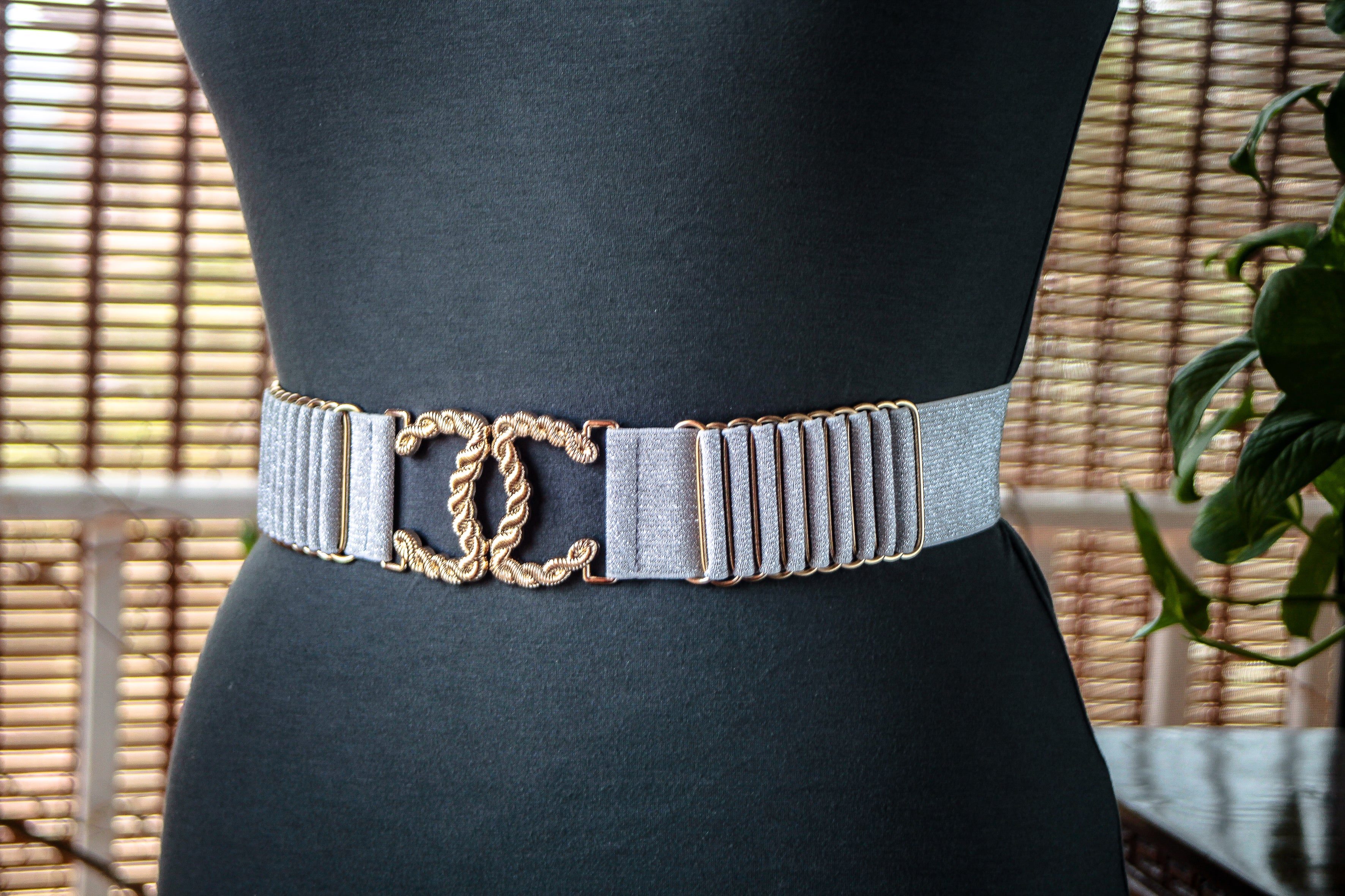 Silver Belt with Gold Metal