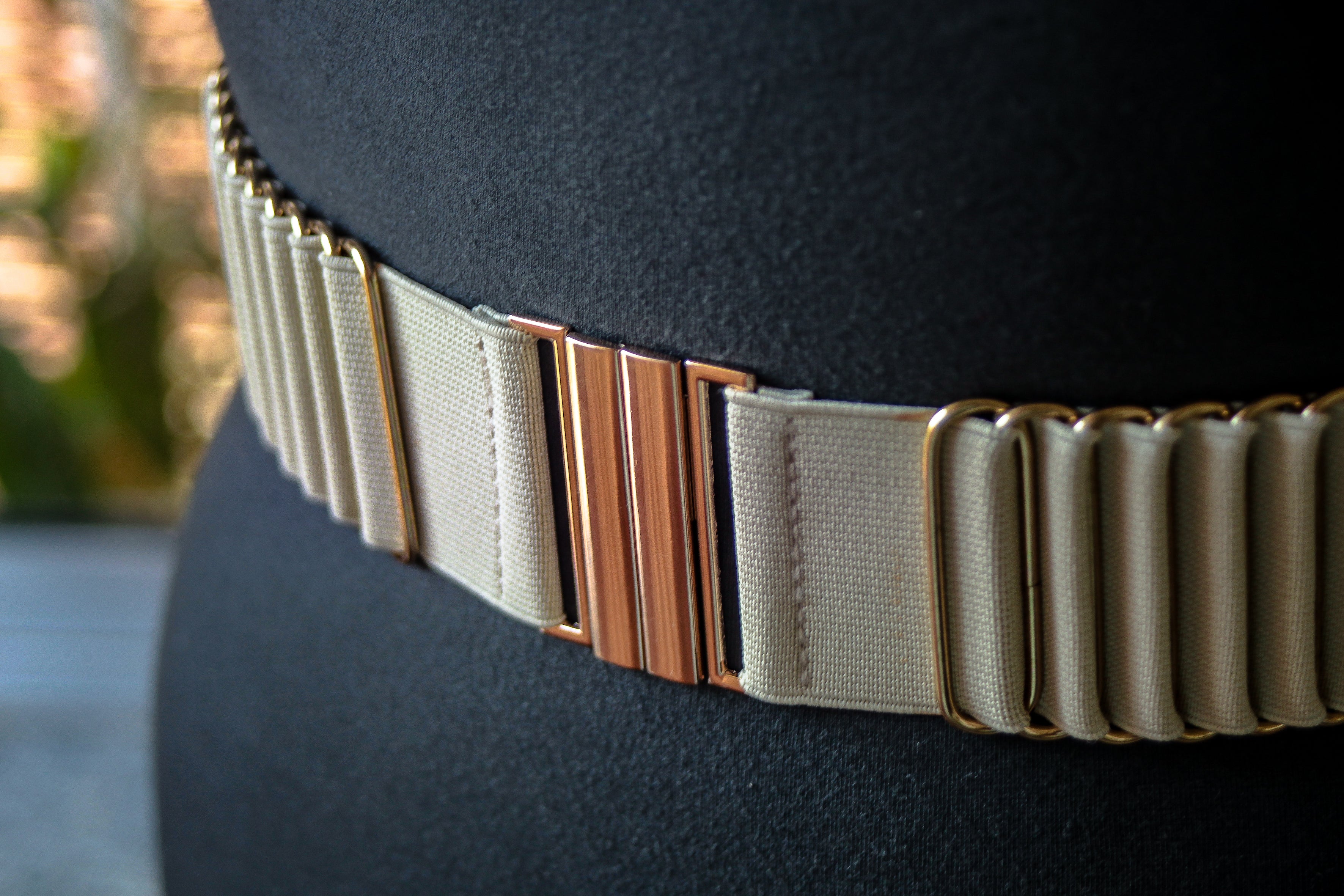 Golden Beige with Gold Metal Accent