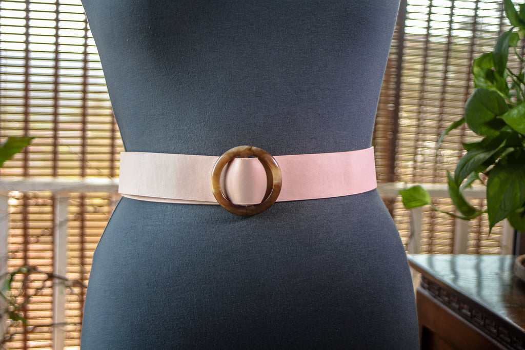 English Pink with Tortoise shell buckle
