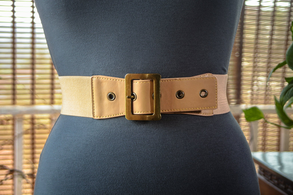 Light Brown with Antique Gold Buckle