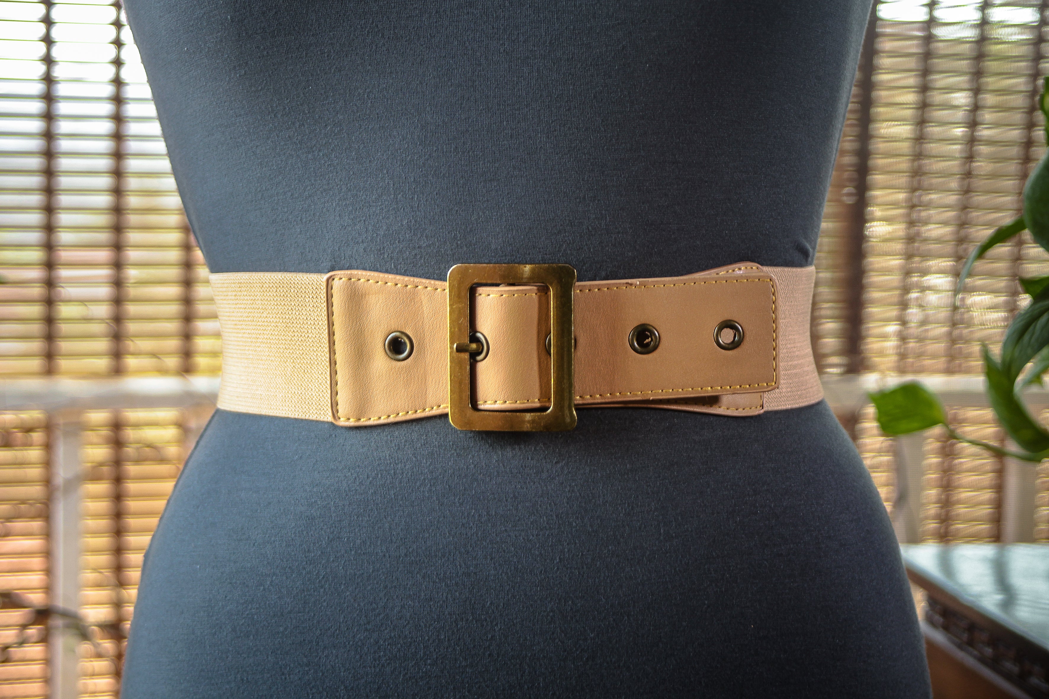 Light Brown with Antique Gold Buckle