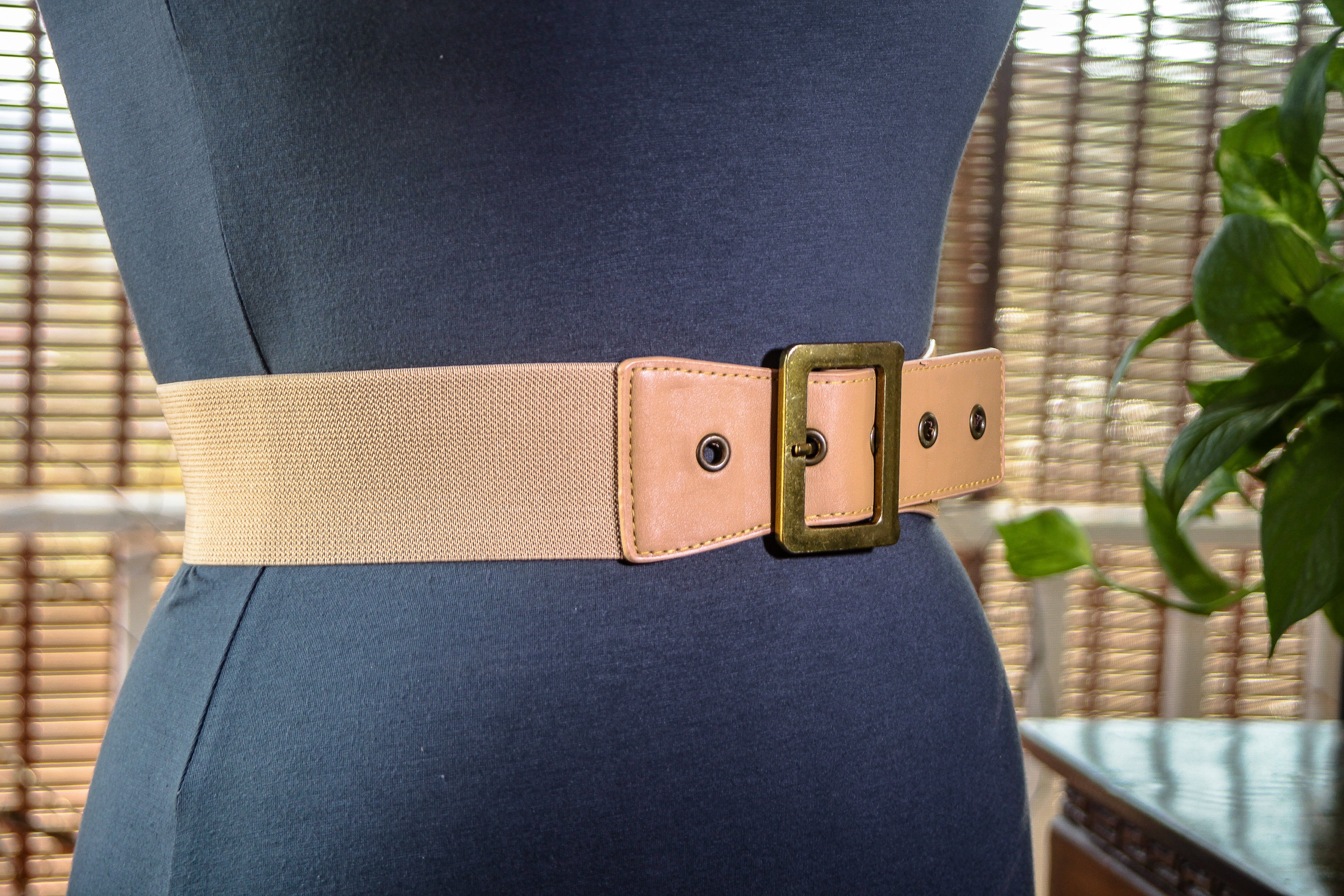 Light Brown with Antique Gold Buckle