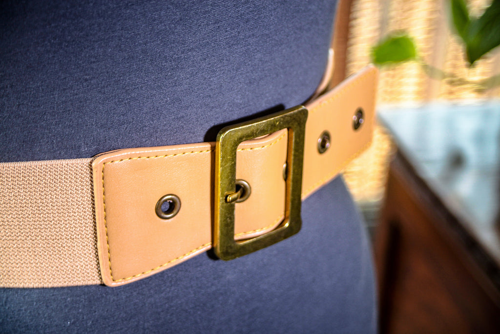 Light Brown with Antique Gold Buckle