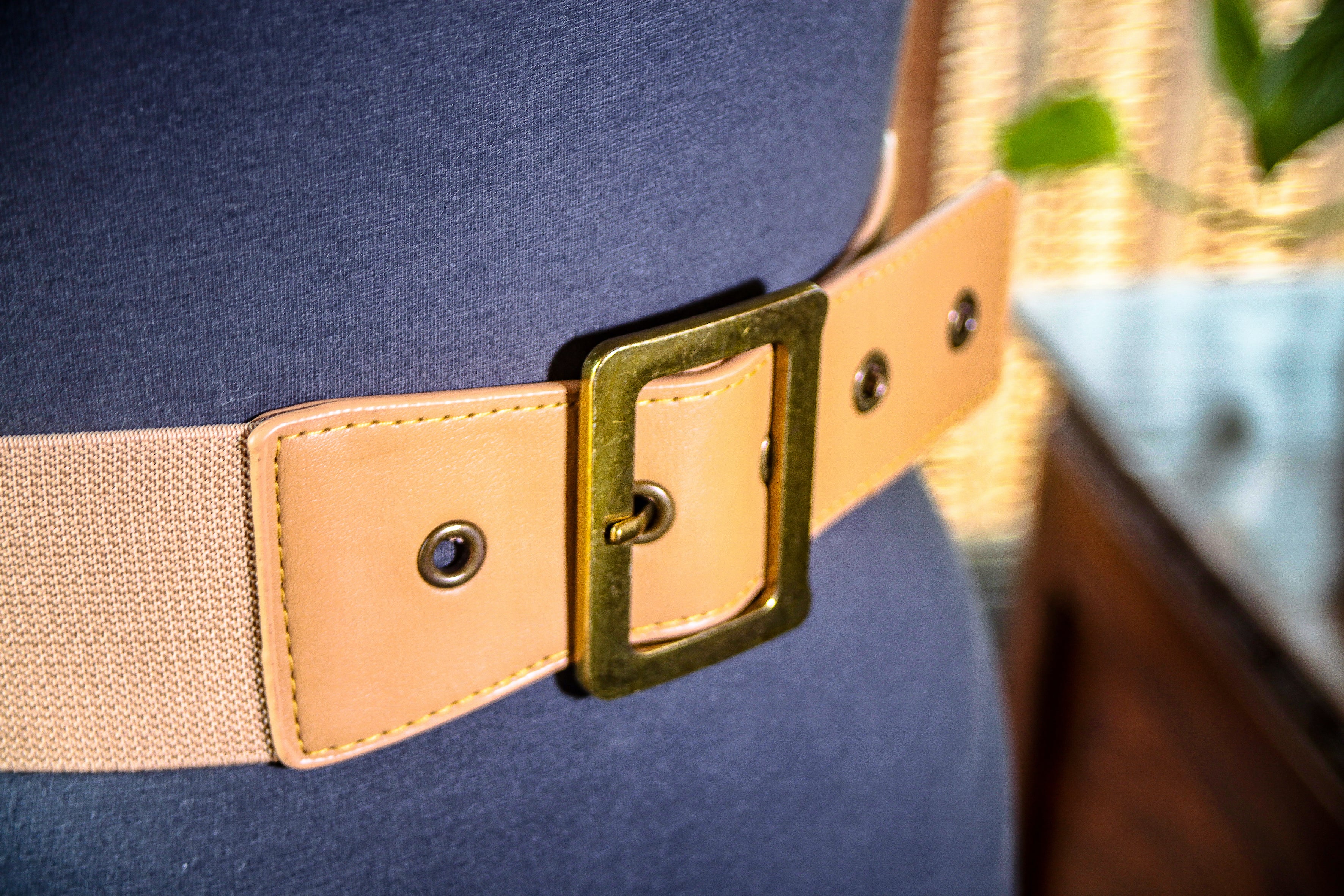 Light Brown with Antique Gold Buckle