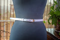 Silver Slim Belt with Gold buckle