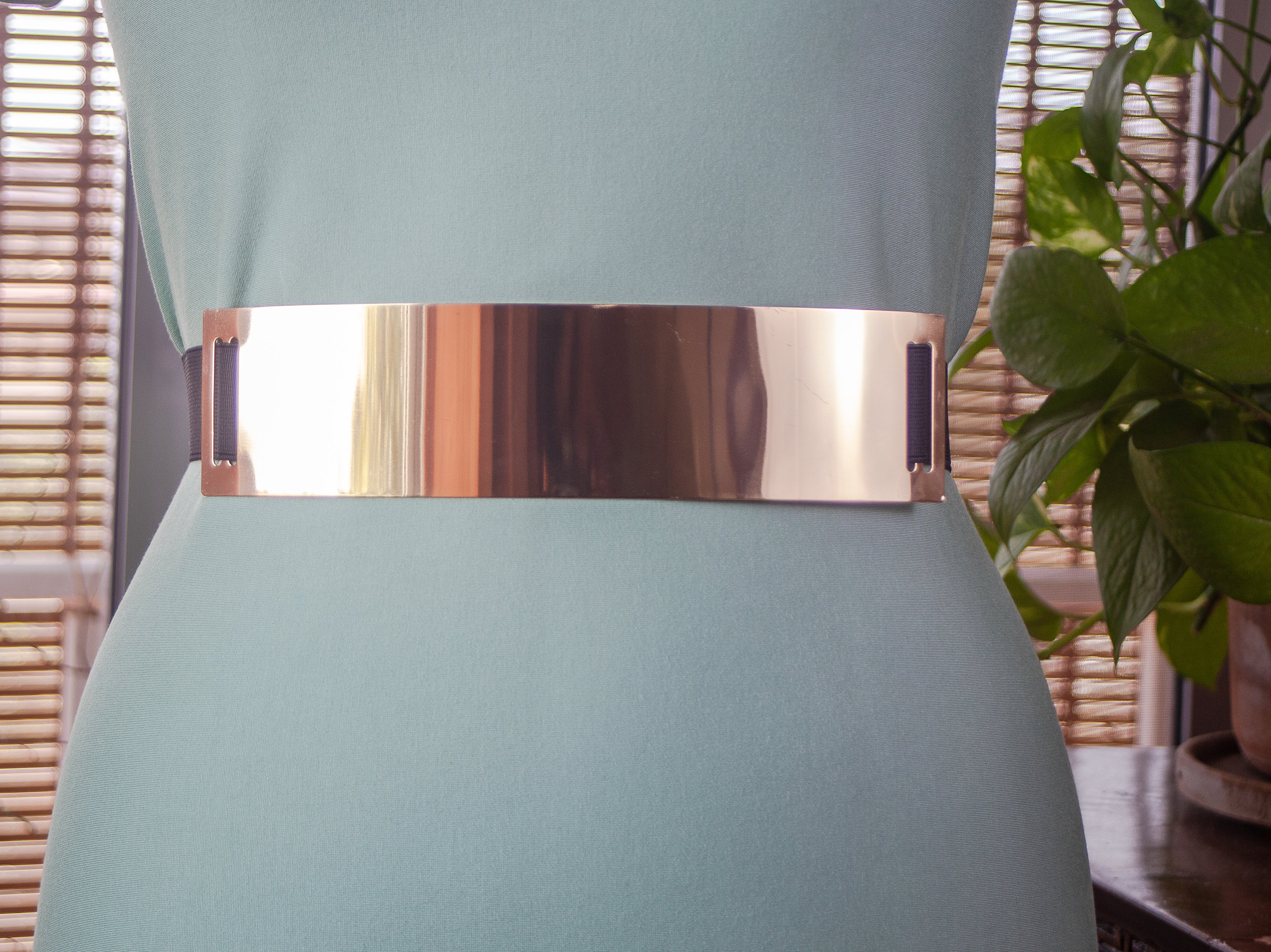 Gold Metal Belt 10"