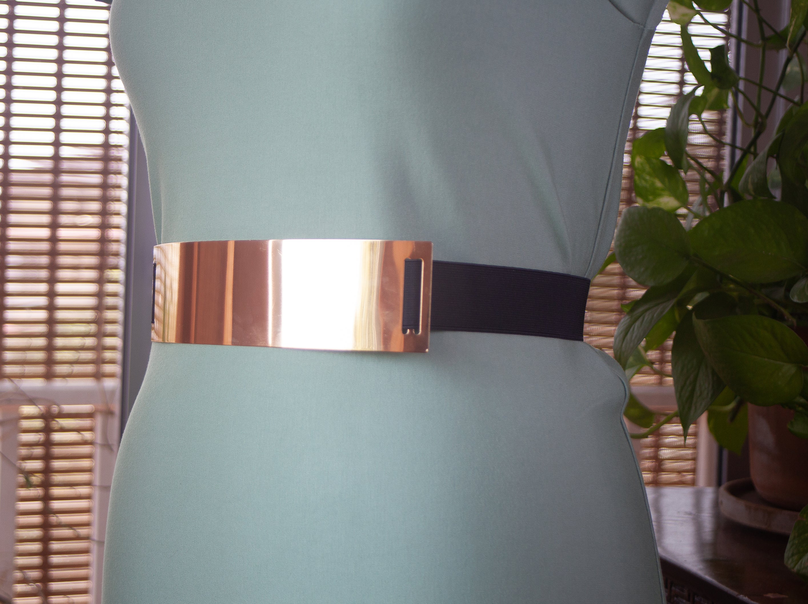 Gold Metal Belt 10"