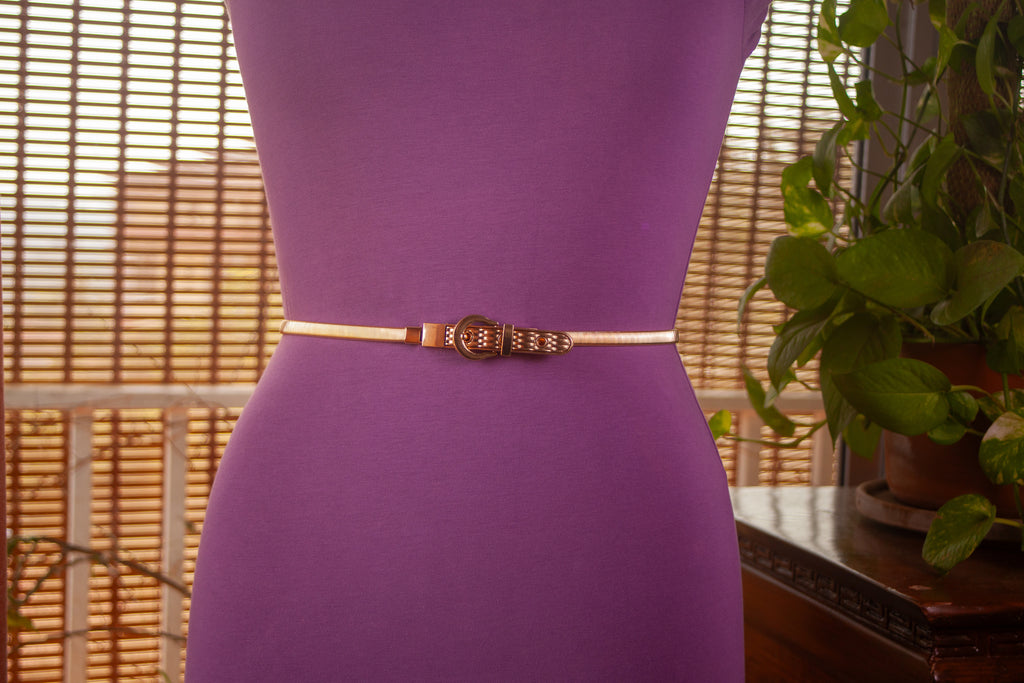 Gold Metal Belt with Elastic metal chain