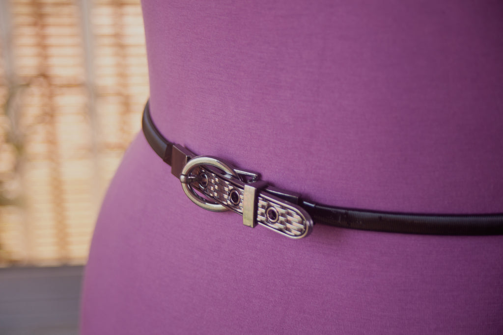Black Metal Belt with Elastic metal chain