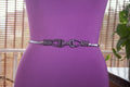 Gun Metal Black Elastic Belt