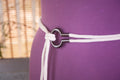 White Rope with Gun Metal Black Buckle