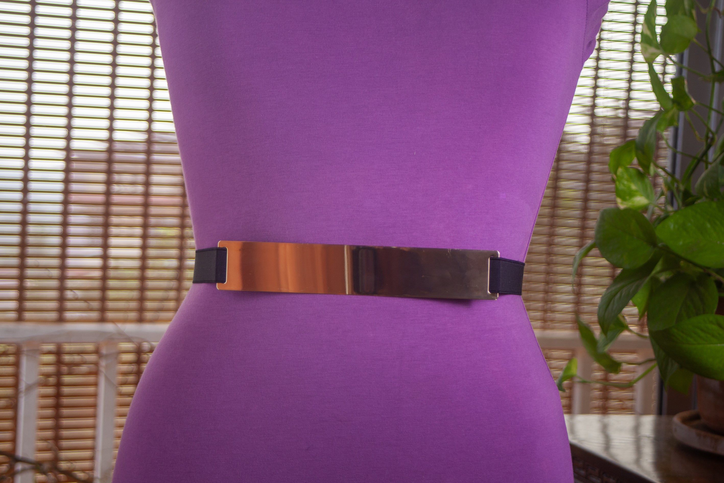 Gold Metal Belt 8"