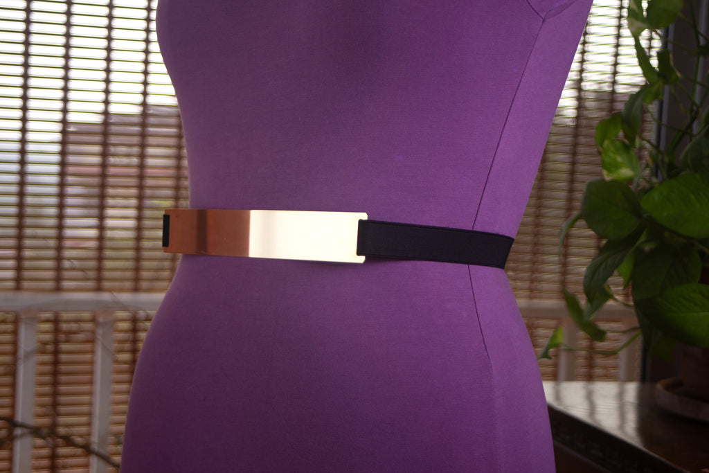 Gold Metal Belt 8"