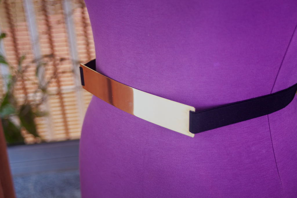 Gold Metal Belt 8"