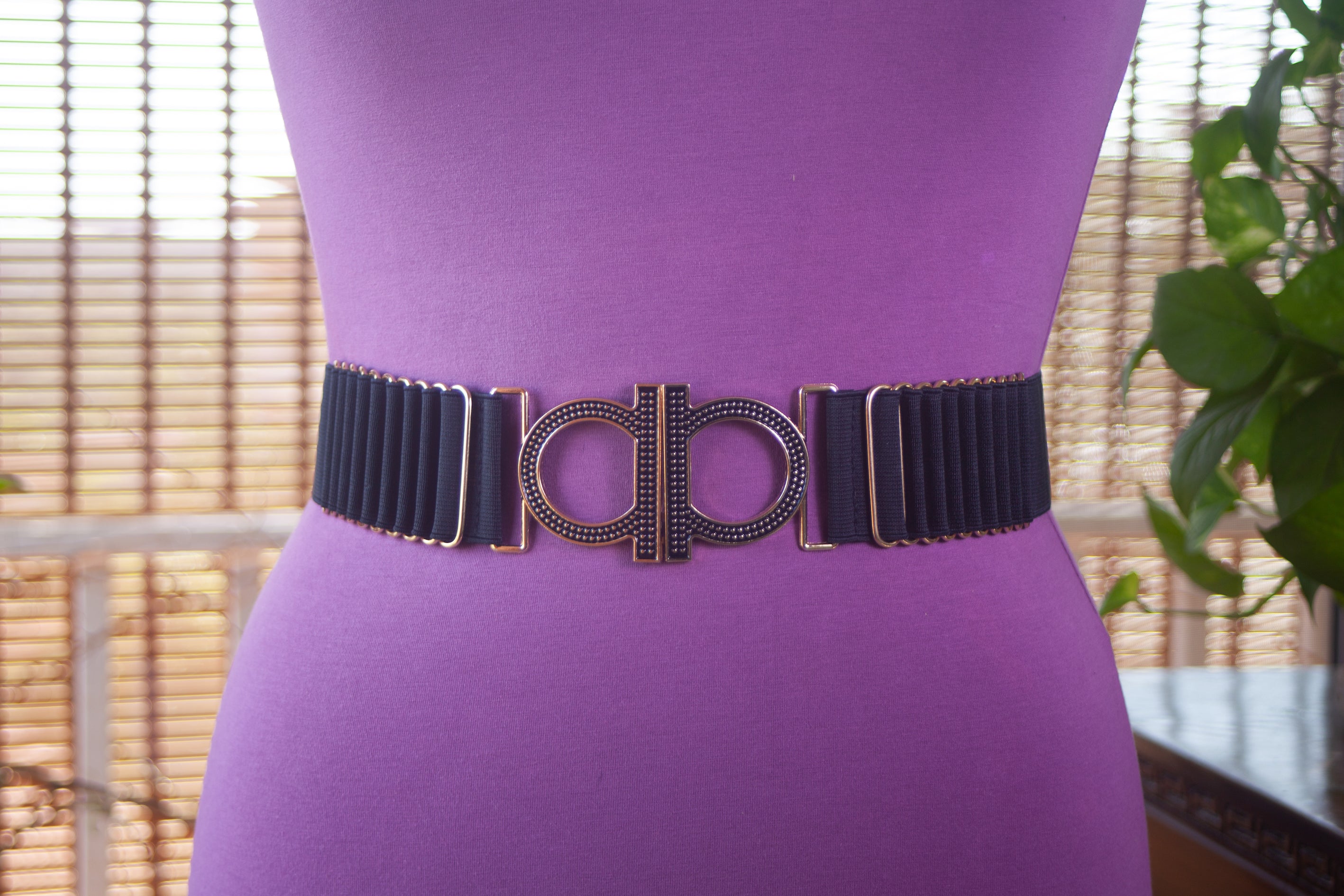 Black Belt With Gold Accents