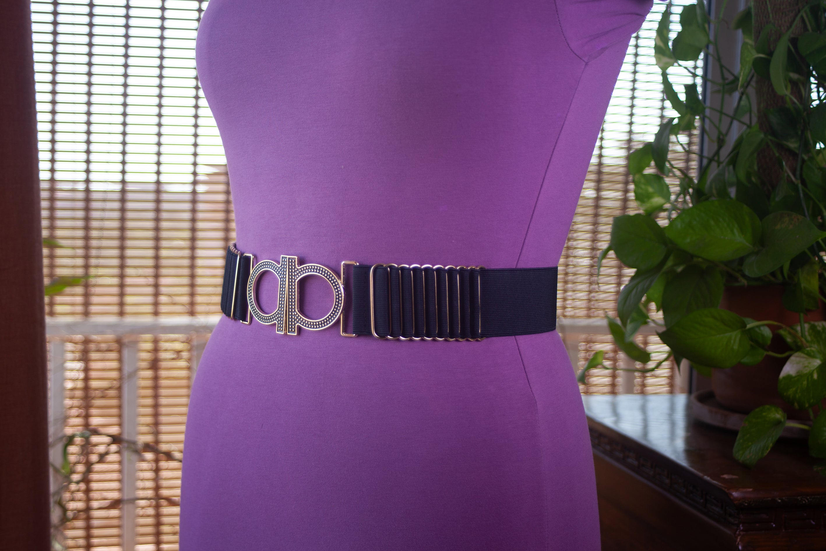 Black Belt With Gold Accents