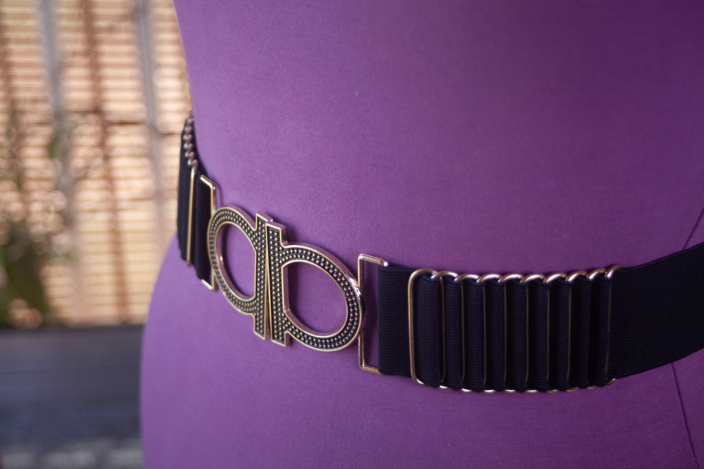 Black Belt With Gold Accents