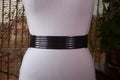 Black Belt with Black Faux Leather