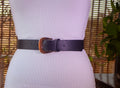 Black Belt with Bold Gold Buckle