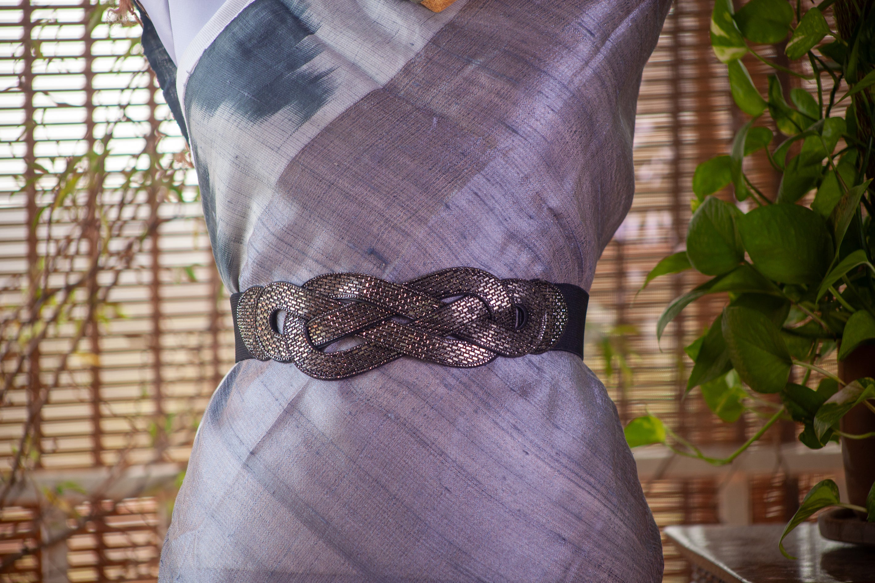 Sequinned Black Belt