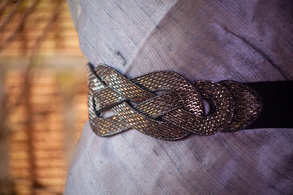 Sequinned Black Belt