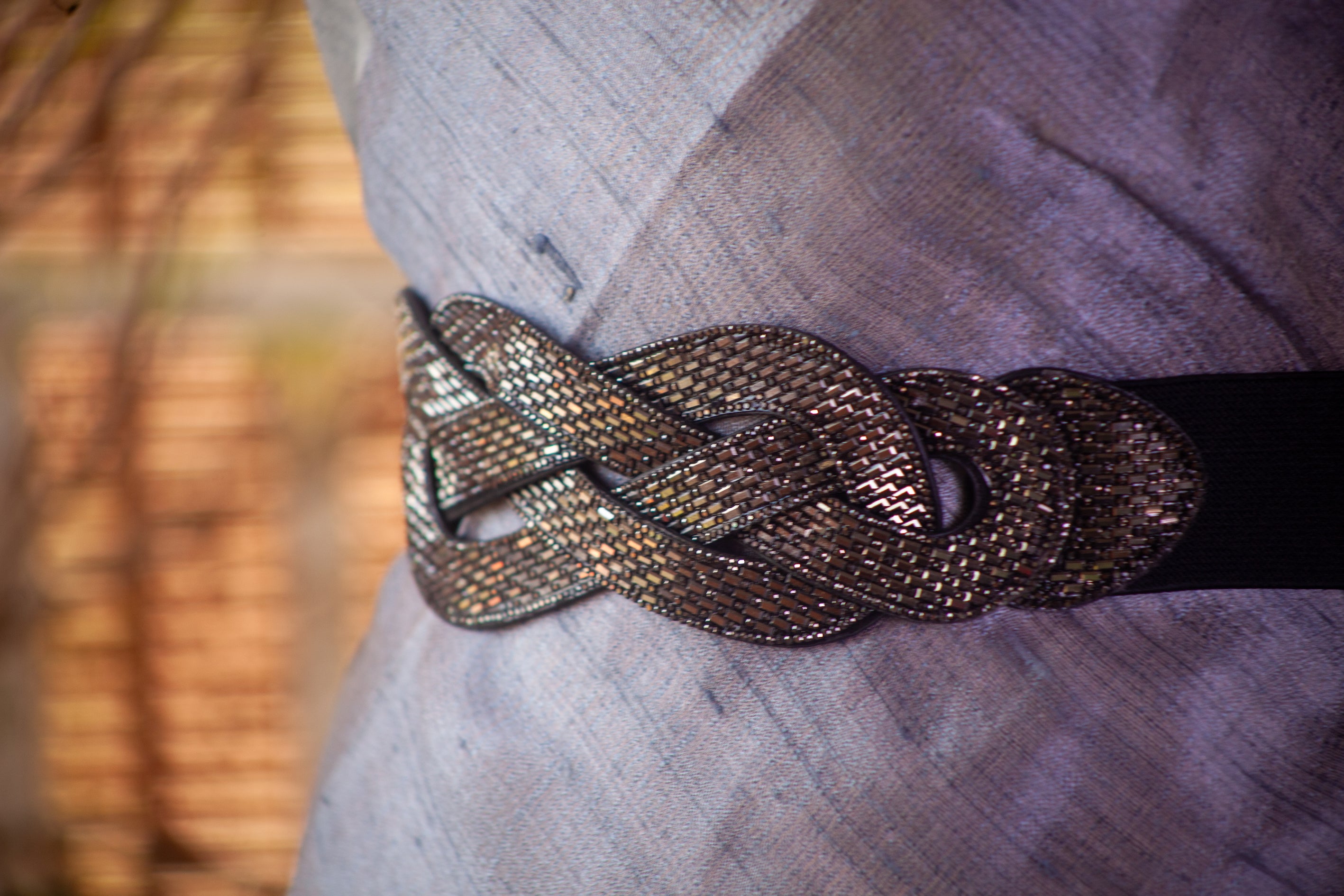 Sequinned Black Belt